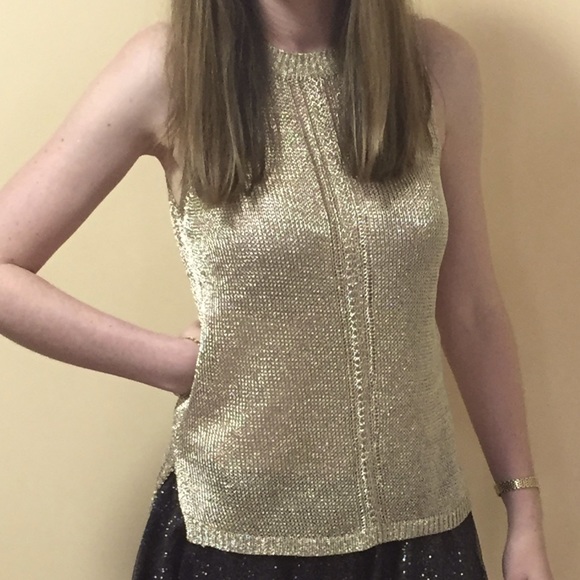Topshop | Tops | Topshop Gold Top 6 